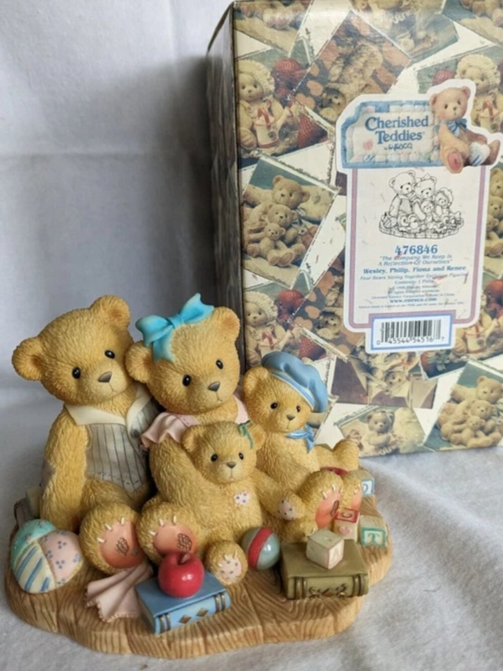Cherished Teddies Wesley,Philip,Fiona,Renee, We keep...Ourselves Rand Exclusive